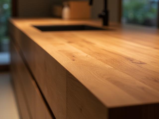 Tömörfa konyhapult egyedi stílussal