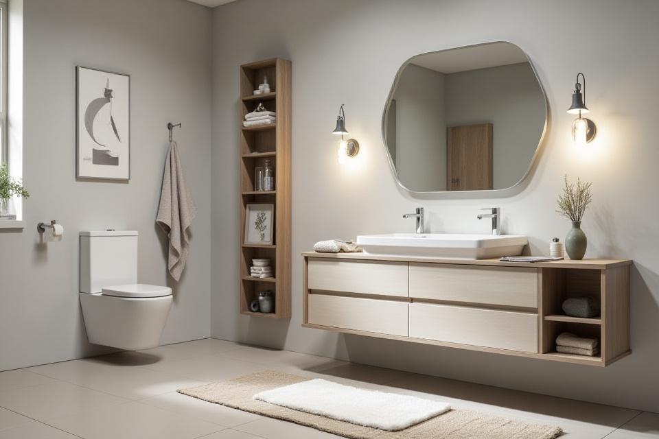 Modern konyhabútor beépített gépekkel és tömörfa munkalappal